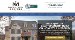 Desktop Screenshot of middlecreekroof.com